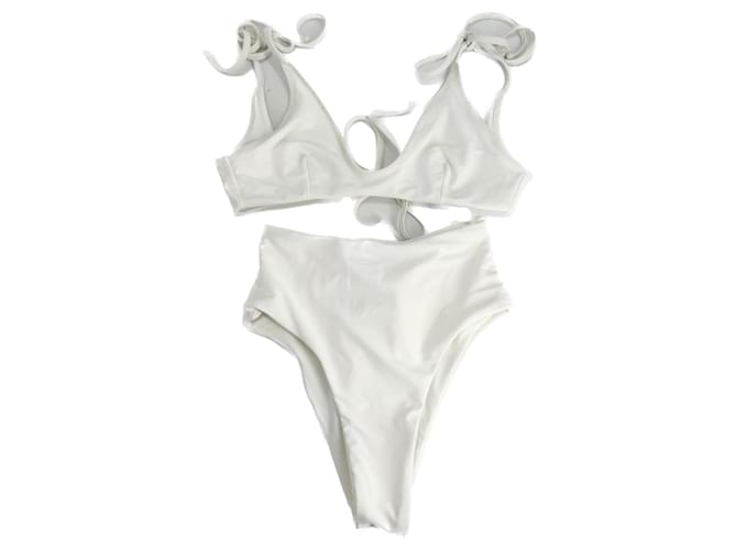 Autre Marque NON SIGNE / UNSIGNED  Swimwear T.International S Polyester White  ref.1394132