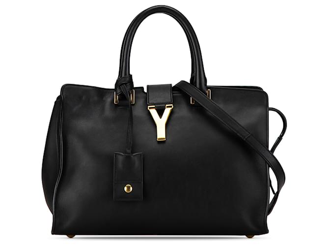 Saint Laurent Black Small Cabas Chyc Leather Pony-style calfskin  ref.1394212