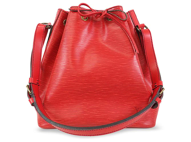 Louis Vuitton Red Epi Petit Noe Roja Cuero  ref.1394239
