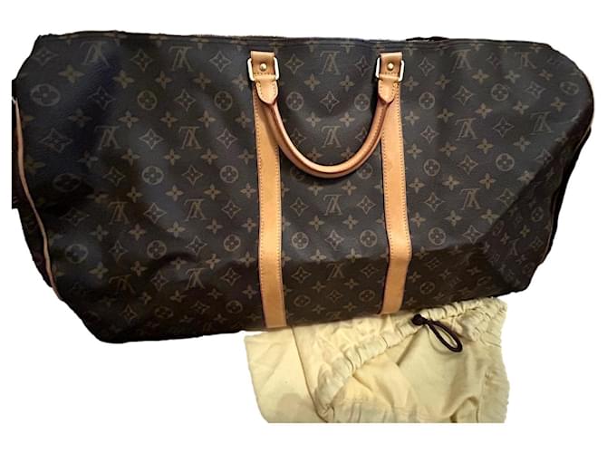 Keepall Louis Vuitton Keypall Camel Leather  ref.1394256