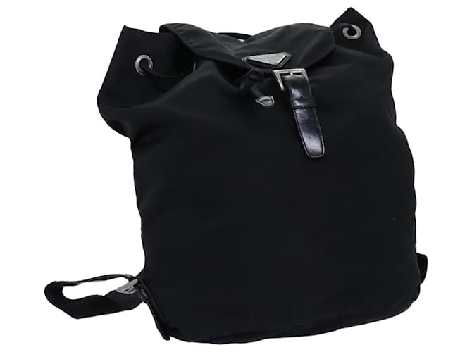PRADA Backpack Nylon Black Auth 74966  ref.1394271
