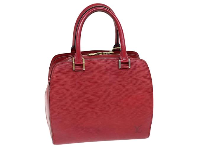 Bolsa de mão LOUIS VUITTON Epi Pont Neuf vermelha M52057 Autenticação de LV 74524 Vermelho Couro  ref.1394288