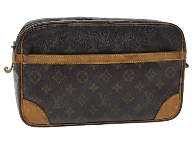 LOUIS VUITTON Monogram Compiegne 28 Clutch Bag M51845 LV Auth 73935 Cloth  ref.1394297