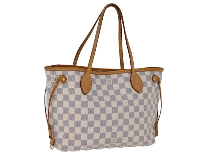 LOUIS VUITTON Damier Azur Neverfull PM Einkaufstasche N41362 LV Auth 74750  ref.1394316