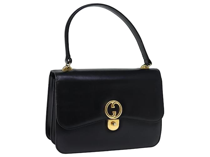 Bolso de mano GUCCI Cuero Negro Auth bs14246  ref.1394328