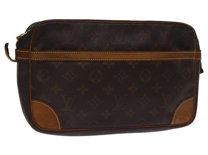 LOUIS VUITTON Monogramm Compiegne 28 Clutch M51845 LV Auth 74301
