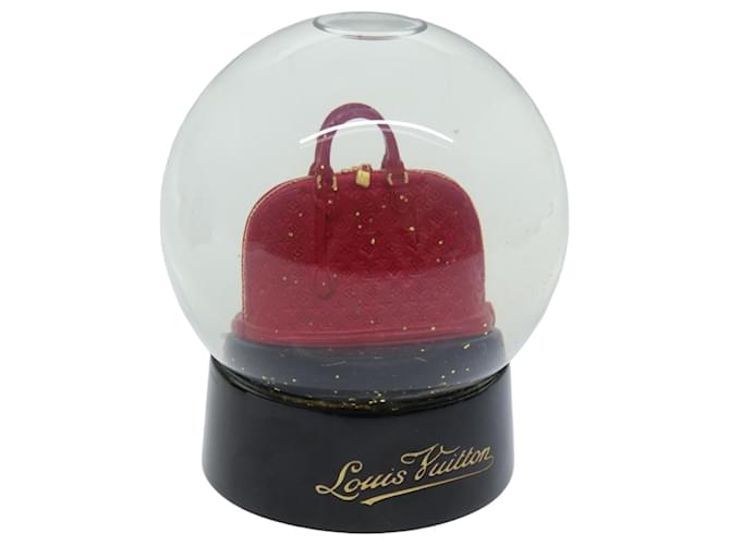 Globo de neve LOUIS VUITTON Alma VIP Limited transparente vermelho Autenticação de LV 74498 Vidro  ref.1394382