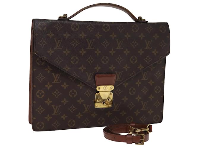 LOUIS VUITTON Monogram Porte Documenti Borsa Bandouliere M53338 LV Auth 75081 Monogramma Tela  ref.1394383