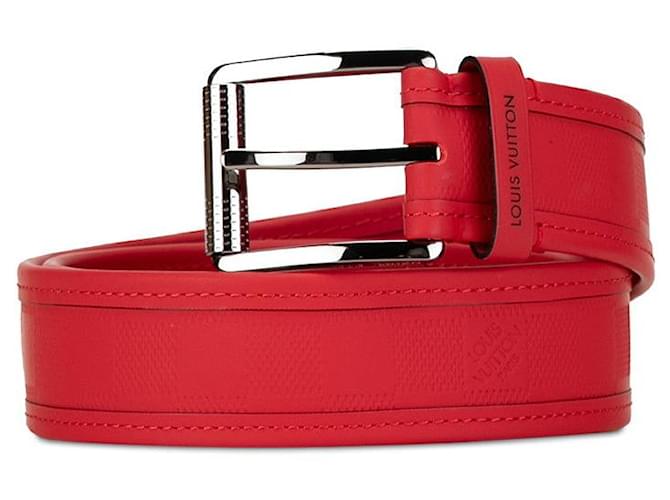 Louis Vuitton Damier Infini Ceinture Stamp Belt Cinto de couro M9122 em excelente estado  ref.1394494