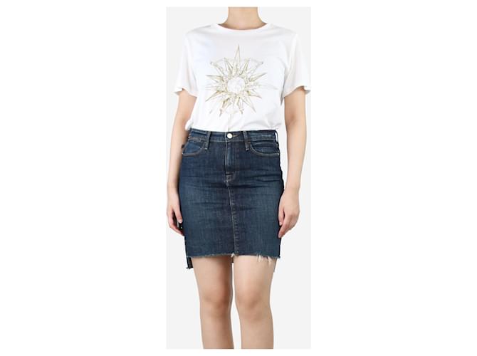 Christian Dior T-shirt graphique coupe décontractée blanc - taille L Coton  ref.1394500