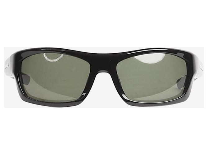 Autre Marque Gafas de sol con montura rectangular negra Negro Acetato  ref.1394507