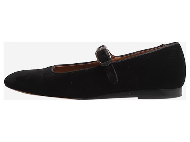 Autre Marque Chaussures plates Le Monde Beryl Black Mary Jane - taille EU 40 (UK 7) Velours Noir  ref.1394523