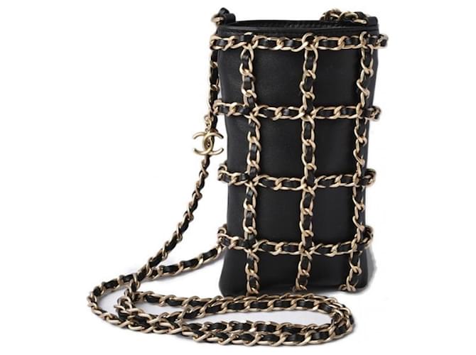 Chanel Handbags Black Leather  ref.1394242
