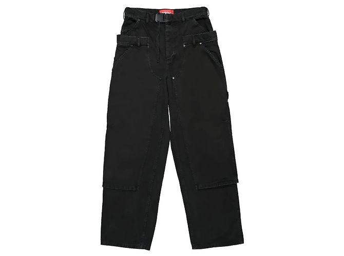 Autre Marque 032c Double Shift Baumwoll Arbeitshose dunkelgrau Anthrazitgrau