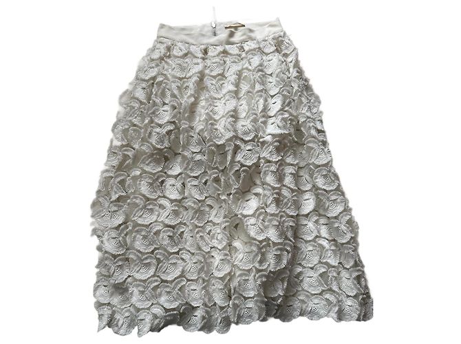 Maje Jardin Rock weiß Polyester
