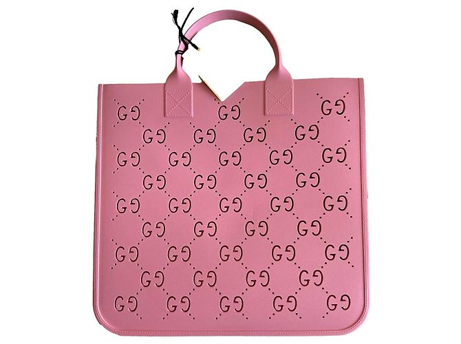 Gucci Pink Rubber Handbag