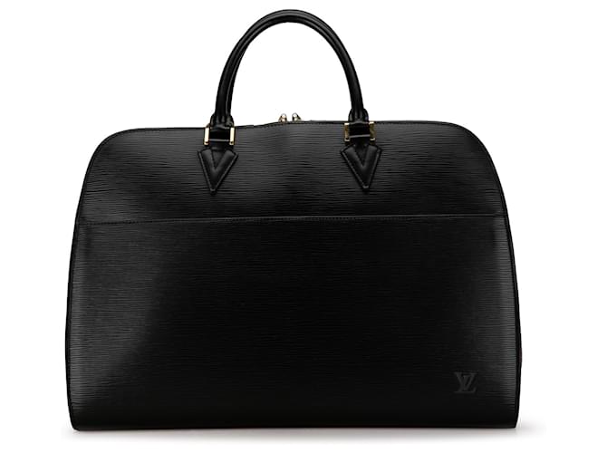 Louis Vuitton Black Epi Sorbonne Cuir Veau façon poulain Noir  ref.1394550