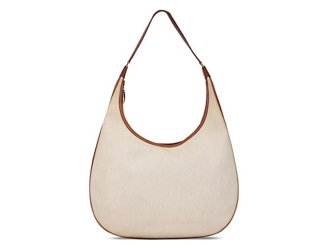 Borsa Barenia Gao naturale in toile marrone di Hermès Beige Tela Panno  ref.1394556