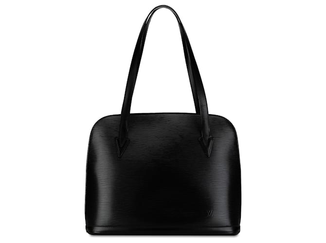 Louis Vuitton Preto Epi Lussac Couro  ref.1394598