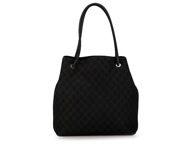 Gucci Bolso tote Gifford de lona marrón con GG Castaño Marrón oscuro Becerro Paño  ref.1394613