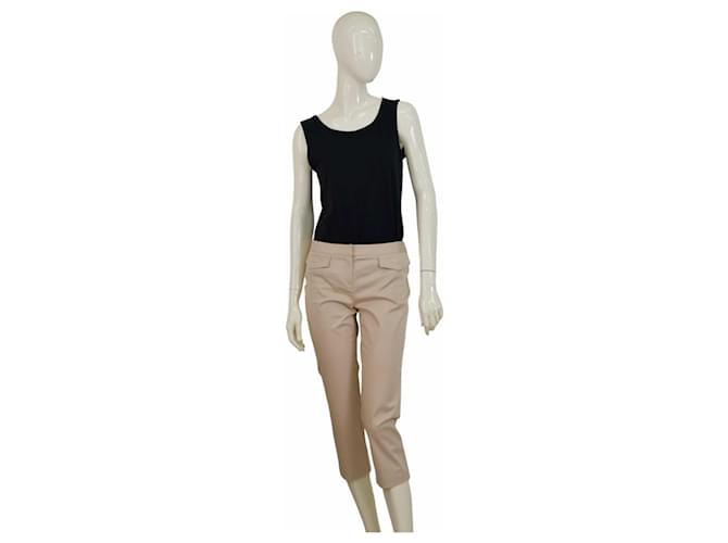 Christian Dior Hosen, Leggings, Hosen Beige Baumwolle  ref.1394628