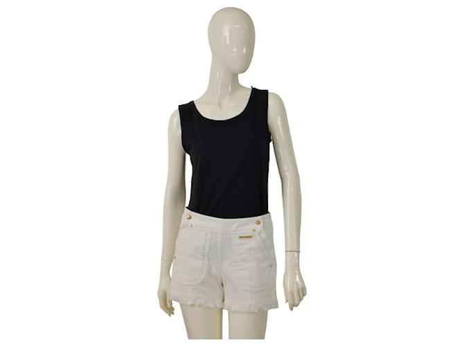 Roberto Cavalli Shorts Bianco Cotone  ref.1394629