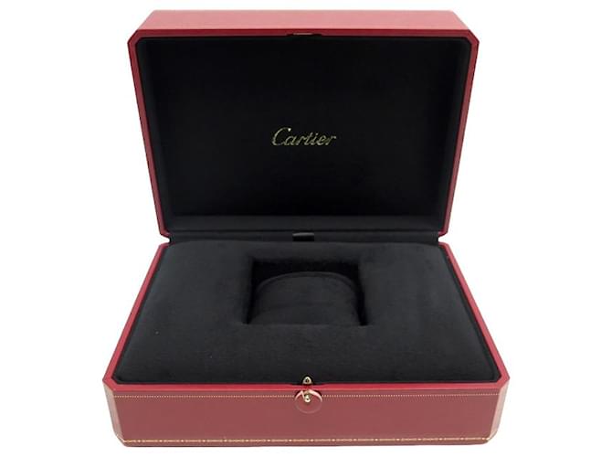 NEW CARTIER GM CROO000386 BOX FOR WATCHES WITH JEWELRY COMPARTMENT WATCH BOX Red Leather  ref.1394665