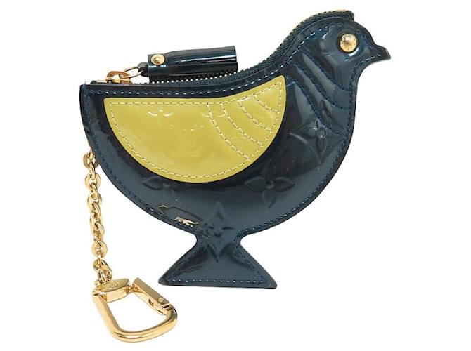 NEW LOUIS VUITTON OISEAU COIN PURSE MONOGRAM VARNISHED LEATHER M91405 PURSE Patent leather  ref.1394708