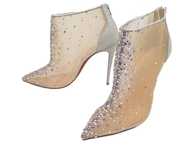 NEUF CHAUSSURES CHRISTIAN LOUBOUTIN CONSTELLA BOOT 1200704 40 SHOES BOOTS Tissu  ref.1394713