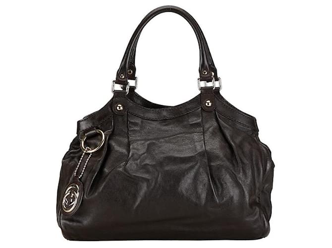 Gucci Leather Sukey Tote Bag Sac à main en cuir 211944 en bon état  ref.1394738