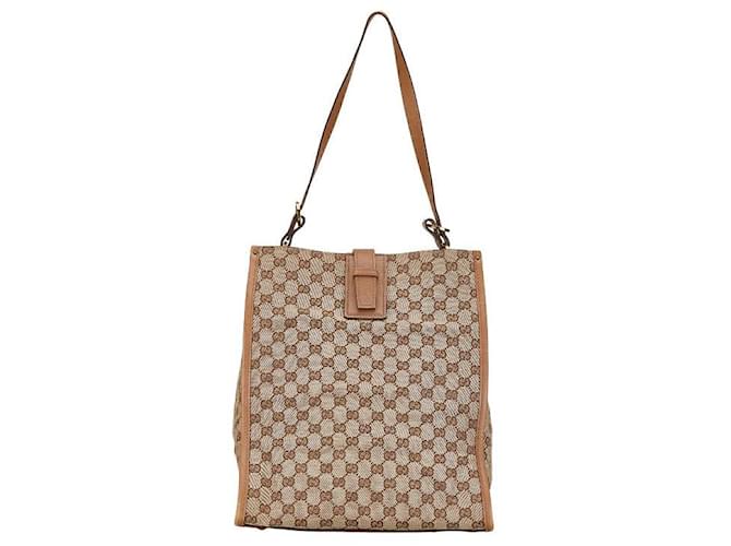 Sac cabas vertical en toile Gucci GG Sac cabas en toile 109101 en bon état  ref.1394743