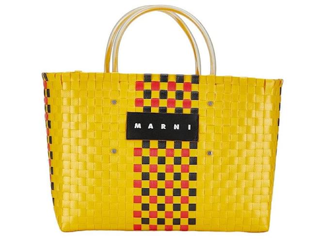 Marni Market Basket Bag Borsa in plastica in buone condizioni  ref.1394763