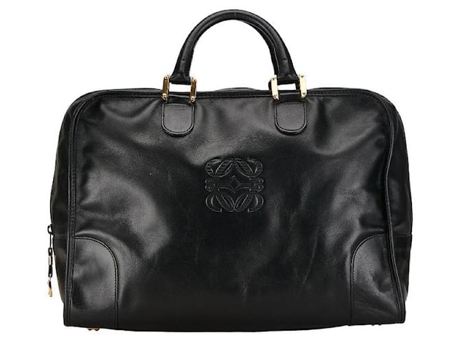 Loewe Leather Amazona 40 Bolsa de viagem de couro em bom estado  ref.1394764
