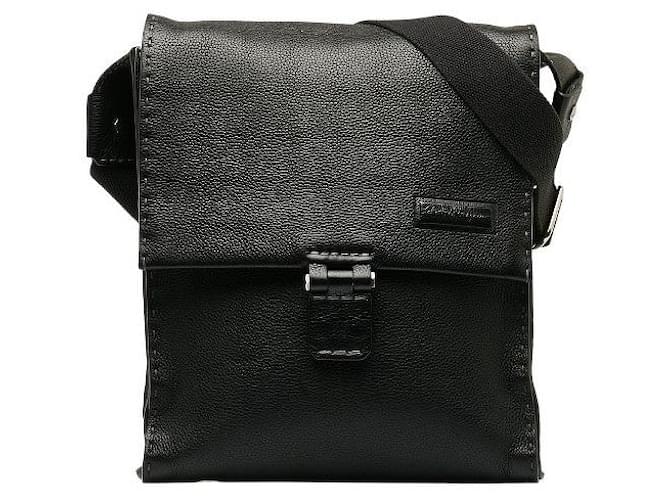 Salvatore Ferragamo Leather Stitch Crossbody Bag Leather Shoulder Bag in Good condition  ref.1394784