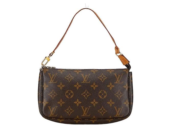 Louis Vuitton Pochette Accessoires Canvas Handbag M51980 in Good condition Cloth  ref.1394803