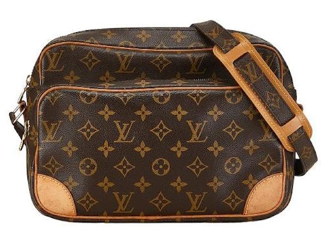 Louis Vuitton Nile Canvas Shoulder Bag M45244 in Good condition Cloth  ref.1394807