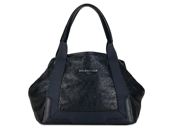 Borsa tote Balenciaga Navy Cabas S in pelle 339933 in buone condizioni  ref.1394818