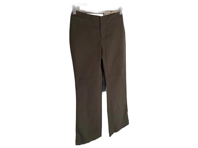Gucci Pantalones, leggings Castaño Algodón  ref.1394838