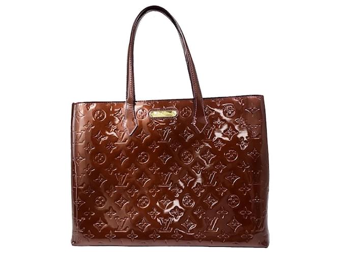 Louis Vuitton Wilshire Brown Patent leather  ref.1394844