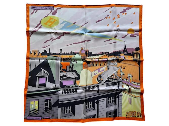 Hermès "Midnight at 24 Faubourg" - New Multiple colors Silk  ref.1394850