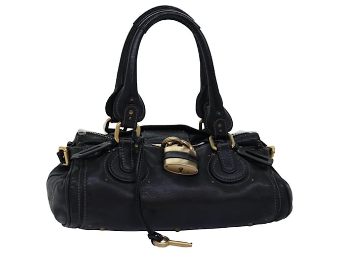 Chloé Chloe Paddington Hand Bag Leather Black Auth yk12511  ref.1394862