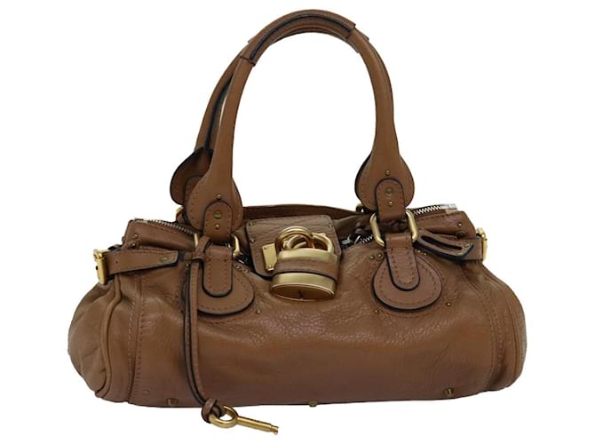 Chloé Chloe Paddington Hand Bag Leather Brown Auth mr201  ref.1394863