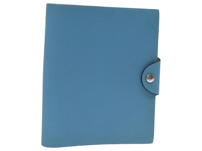 Hermès HERMES Yuris PM Day Planner Cover Leather Blue Auth bs14204  ref.1394869