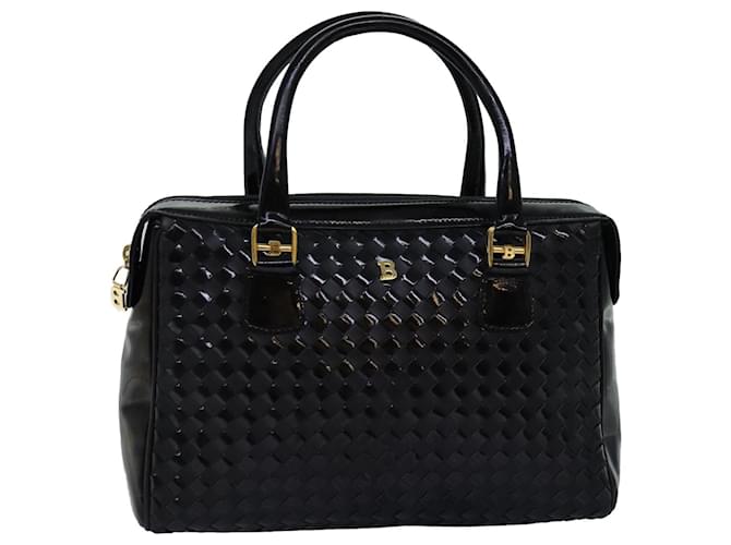 BALLY Hand Bag Patent leather Black Auth bs14103  ref.1394871