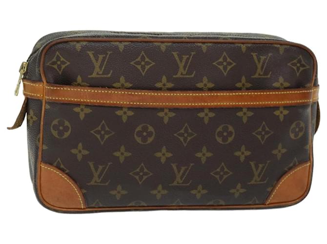 LOUIS VUITTON Monogram Compiegne 28 Clutch Bag M51845 LV Auth 74064LOUIS VUITTON Monogram Compiegne 28 Clutch Bag M51845 LV Auth 74064 Monogramm Leinwand  ref.1394887