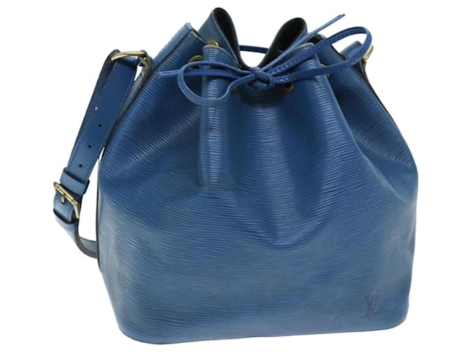 LOUIS VUITTON Epi Petit Noe Shoulder Bag Blue M44105 LV Auth 74515 Leather  ref.1394889