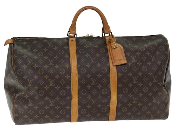 Bolso Boston Keepall 60 con monograma de LOUIS VUITTON M41422 Autenticación LV 74725 Lienzo  ref.1394891