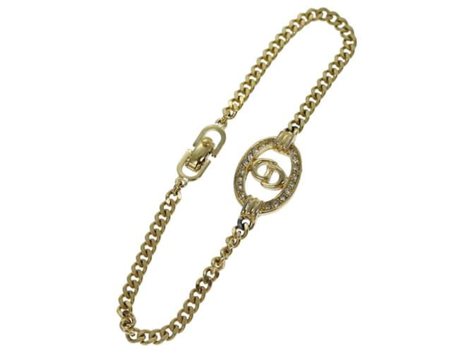 Pulsera Christian Dior Metal Oro Auth am6179 Dorado  ref.1394898