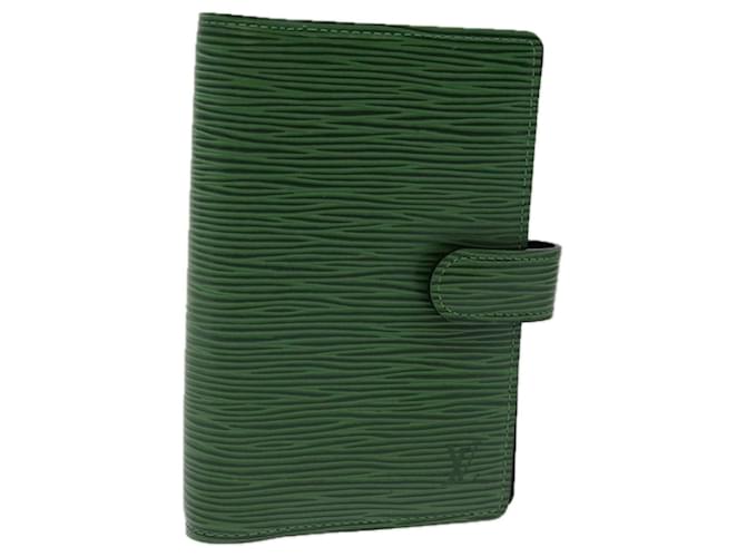LOUIS VUITTON Epi Agenda PM Day Planner Cover Green R20054 LV Auth 75038 Leather  ref.1394902