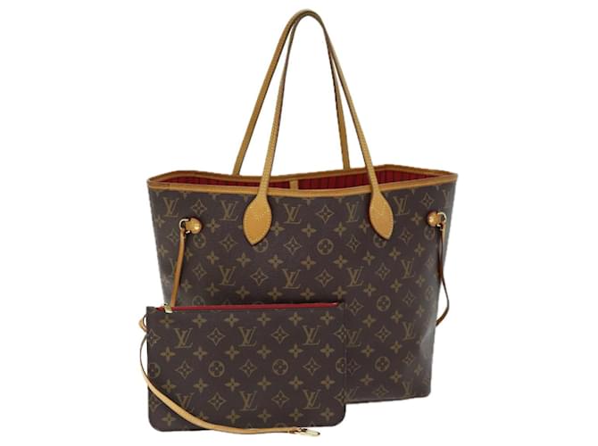 LOUIS VUITTON Monogramme Neverfull MM Sac Cabas M40156 Auth LV 74751 Toile  ref.1394903